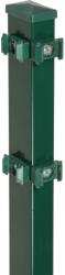  Sarok kerítésoszlop kétrudas hálós kerítéspanelhez zöld 120 cm x 4 cm x 6 cm (041102)