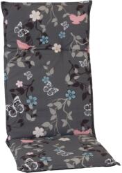 Beo Székpárna Bregenz magastámlás székhez szürke virágokkal