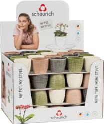 Scheurich 866 kaspó 9, 6 cm átmérő Corteza válogatás többféle