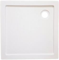 Sanotechnik Venus 90 szögletes akril zuhanytálca kőhatású felülettel fehér 90 x 90 x 4 cm