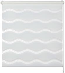 Schöner Wohnen Tilda hullámos dupla roló 60 cm x 150 cm fehér