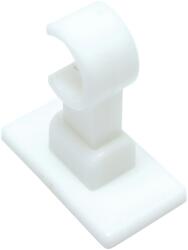  Gardinia tartókonzol, California kávéházi vitrázsrúdhoz, 12 mm, fehér (340459)