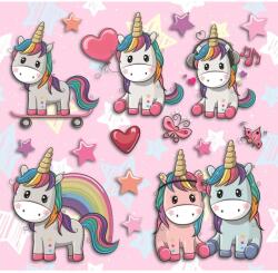  Öntapadós 3D falimatrica unikornis 30 cm x 30 cm (14511)