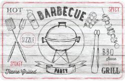 D-C-TABLE d-c-fix Barbecue teríték alátét 29 x 44 cm piszkosfehér ovális (F2302531)