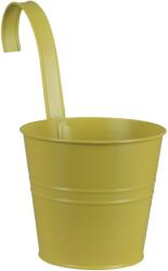 A. H. G. cink felakasztható cserép 11 cm x 22 cm zöld festett