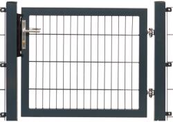  Egyszárnyú kapu Premium kétrudas panelkitöltés antracit keret 80 cmx 100 cm (041303)