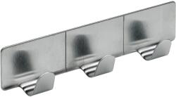 Hettich fogas rozsdamentes acél hatású öntapadó 3 akasztó (9211934)