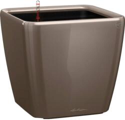 Lechuza Quadro Premium LS kaspó 43 cm x 43 cm x 40 cm szürkésbarna magasfényű