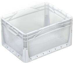 Eurobox-System Eurobox - rendszer tömörfalú doboz fogantyúkkal 40 cm x 30 cm x 22 cm átlátszó (403022V-000)