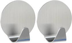 WENKO matt rozsdamentes acél kerek akasztó közepes 2 db-os készlet (4479010100)