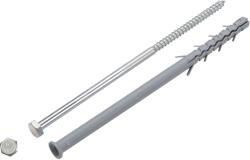 LUX-TOOLS ablaktokdübel 10 mm x 200 mm 4 darab (485093)