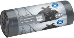 OBI szemeteszsák 120 l 10 db LDPE 70 cm x 110 cm fekete (290606)