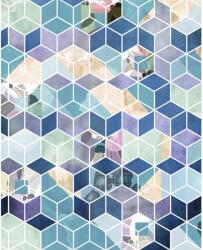 Komar vlies fotótapéta Geometric Blue 200 cm x 250 cm