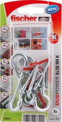 Fischer Dübel körkampóval 6 mm x 30 mm Duopower (535013)