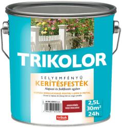 Trikolor kerítésfesték selyemfényű vörös 2, 5 l (324136)