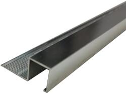 Arcansas negyedkör záróidom alumínium elox. ezüst 1, 2 cm x 2, 7 cm x 100 cm