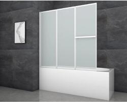 Aurlane Comfort kádparaván 145, 4 cm x 140 cm fehér 3 szárnyú (BWF351)