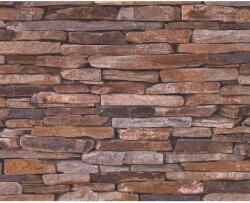 AS-Creation tapéta 9142-17 gyapjúrostos kőmintás vörös FSC (28009)