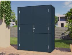 Bertilo HPL Highboard kerti szekrény 155 cm x 75 cm x 193 cm Antracit FSC