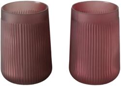  Fabria váza 21 cm x 15 cm x 21 cm bordó bordázott két kivitelben (2017619)