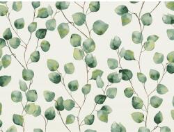  A. S. Création fátyoltapéta Greenery leveles indákkal fehér-zöld FSC