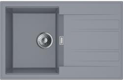 Miló beépíthető gránit mosogató Piatto 78 szürke