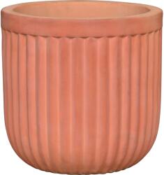  Virágcserép terrakotta natúr strukturált 21 cm x 21 cm x 20 cm