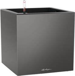 Lechuza Canto Premium low kockakaspó 40 cm x 40 cm x 40 cm antracit metál