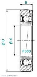 NEU LR 608 2RSR NEU Csapágy (LR6082RSRNEU)
