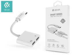 DEVIA Smart Series Type-C 2x Type-C audio adapter - fehér - coolmobile