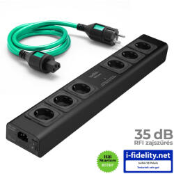 IsoTek V5 Polaris - tápelosztó és szűrő /fekete/