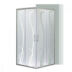 Leziter Cabină de duș pătrată Spirit BAMBOO 80x80, fără cădiță de duș (SB80A)