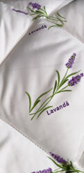 CONELTEX Pilota lavanda iarna matlasata LavenderDream Coneltex, dimensiuni 180x210 cm, dreptunghiulara, culoare alba, umplutura fibra siliconizata, antialergica, densitate 350 g/mp