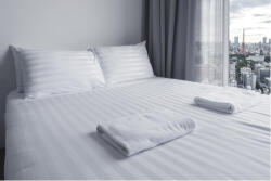 CONELTEX Set lenjerie pat cu model geometric în romburi - stil modern și energie cromatică 180 × 200 cm Lenjerie de pat
