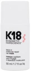 K18HAIR Molecular Repair Leave-In Hair Mask mască fără clătire pentru părul deteriorat 50 ml pentru femei