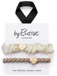 By Eloise London Set Cream and Gold elastice de păr