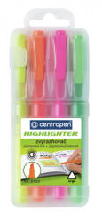 Centropen Evidențiator Centropen 8722/4 4 culori vârf pană 1-4mm (2010100154)