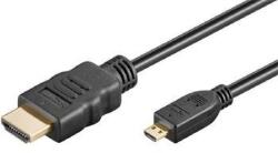 PremiumCord 4K HDMI A - HDMI micro D kábel, 3m (kphdmad3)