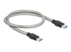 Delock Cablu de date Delock USB-A - USB-A 0.5m Silver (86774)