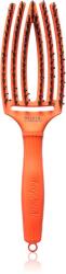 Olivia Garden Fingerbrush Boar & Nylon perie de par cu peri de nailon și de mistreț Dolce Vita Orange Spritz 1 buc