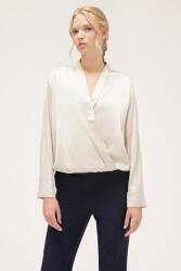 Motivi Szatén blúz pántnélküli nyakkivágással, Elefántcsont szín, S (2732W004Q0-02-S)