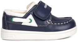 GEOX Geox, Tépőzáras bőr mokaszin, Tengerészkék, 20 EU (B022CC08510C4211-20)