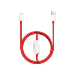 OnePlus SUPERVOOC 2in1 töltő adatkábel 8A 1, 2m piros