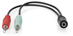 Nedis CAGB22160BK02 audio kábel 0, 12 M 3.5mm 2 x 3.5mm Fekete (CAGB22160BK02)
