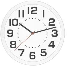 Somogyi Elektronic fali óra, üveg előlap, kontrasztos, jól leolvasható számlap, 1xAA elem tápellátás, átmérő 250mm (AWC250WH) (AWC250WH)