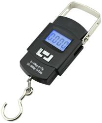 Mercaton Mercaton, elektronikus mérleg, hordozható, zsebkampóval, maximális súly 50 kg, HOLD funkció és környezeti hőmérséklet mérés, fekete (MCT-AP_AG199B-480617771)