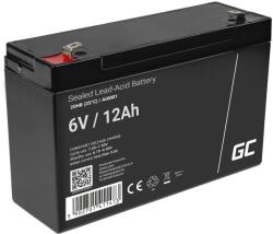 Green Cell AGM Battery 6V 12Ah - Batterie - 12.000 mAh Zárt savas ólom (VRLA) (AGM01) - easy-shop
