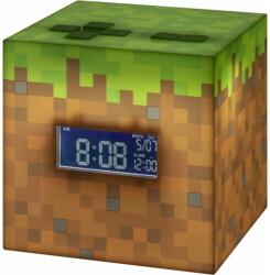 Paladone Alarm Clock, Minecraft - Grass Block, Licensed, 4, 33, LED világítás, USB, Digitális ébresztőóra (PP6733MCF)