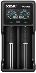 XTAR VC2SL akkumulátor töltő Háztartási elem USB (VC2SL)