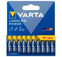 VARTA LONGLIFE POWER tartós elem (AAA, LR03, 1.5V, alkáli) 10db/csomag (4903121761) (4903121761) - aqua